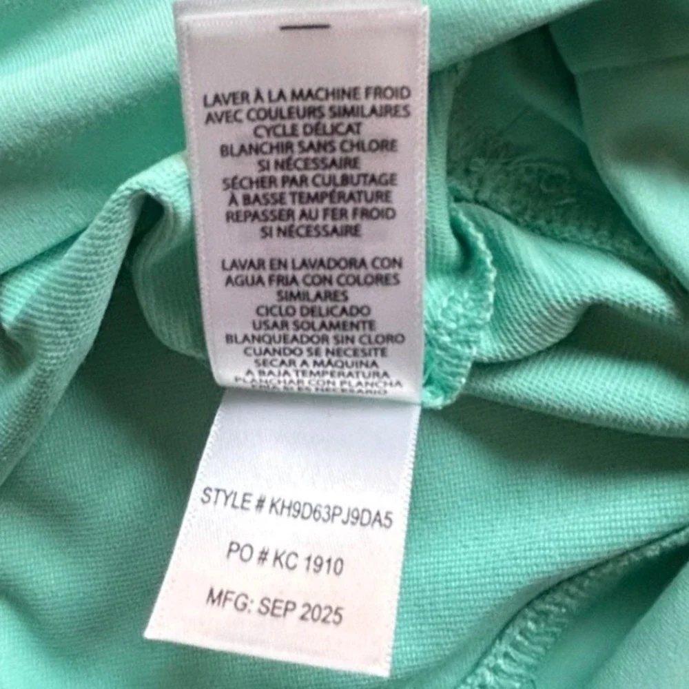 Kenneth Cole New York Mens Dreamy Green Quarter Zip Pullover XXL KH9D63PJ9DA5